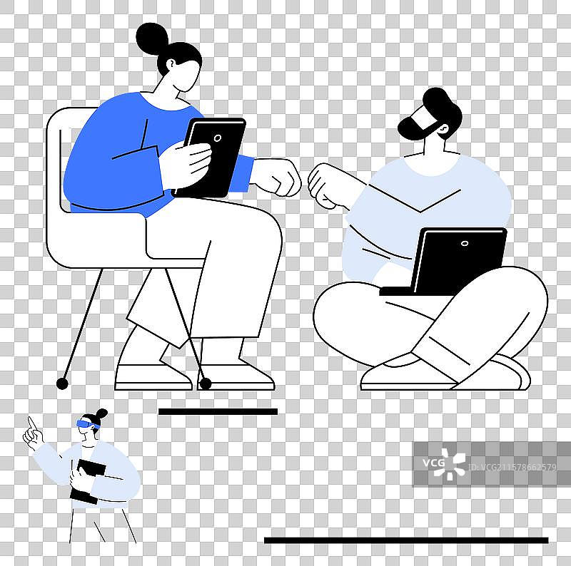 协作团队会议与共享技术图片素材