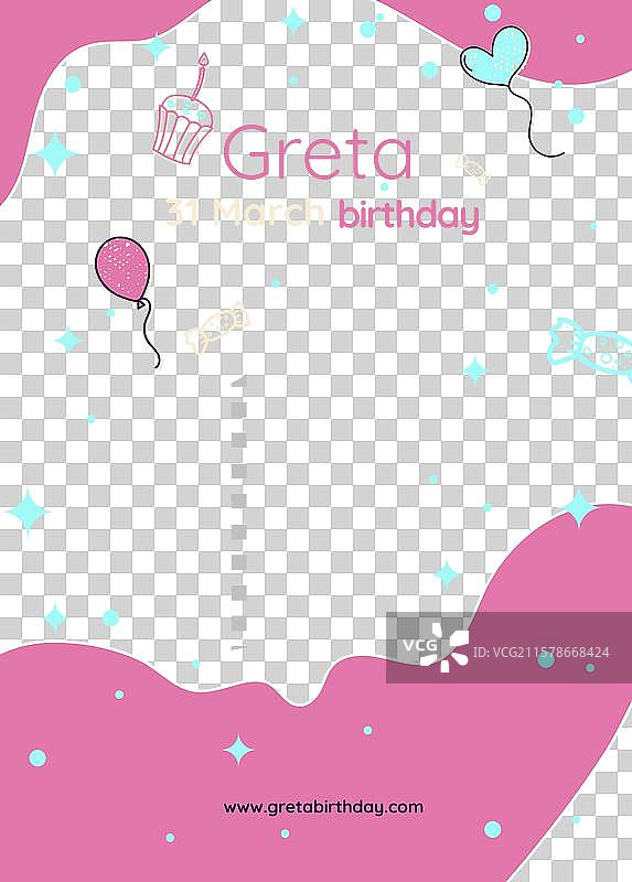 儿童生日海报图片素材