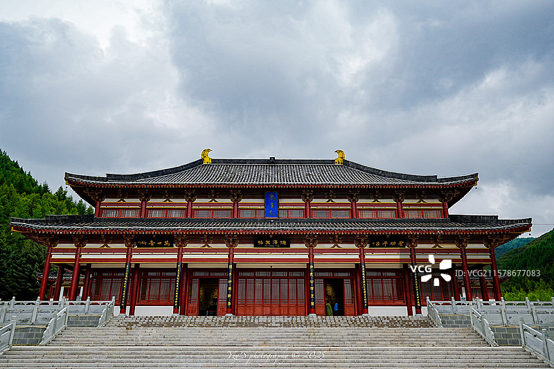 甘肃渭河源禹王殿图片素材