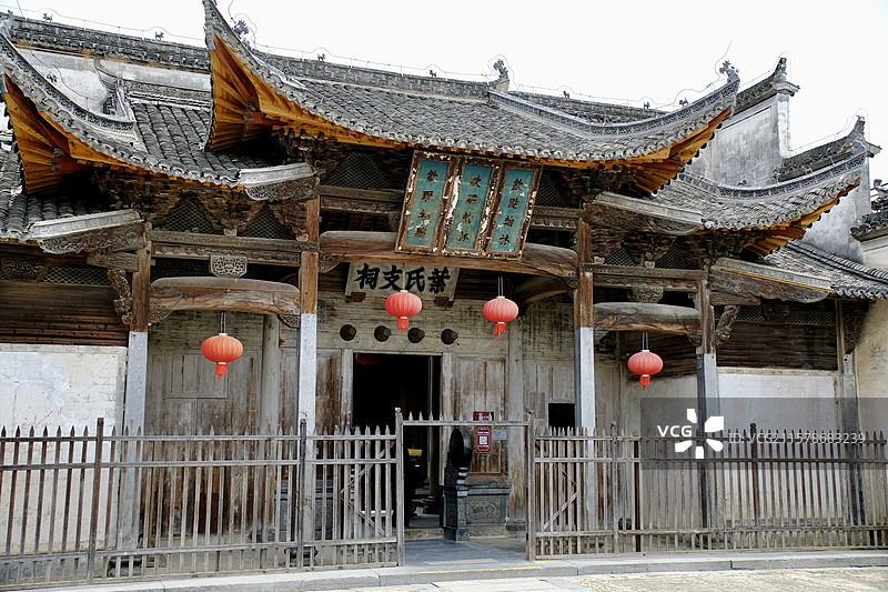 黄山南屏村叶氏祠堂图片素材