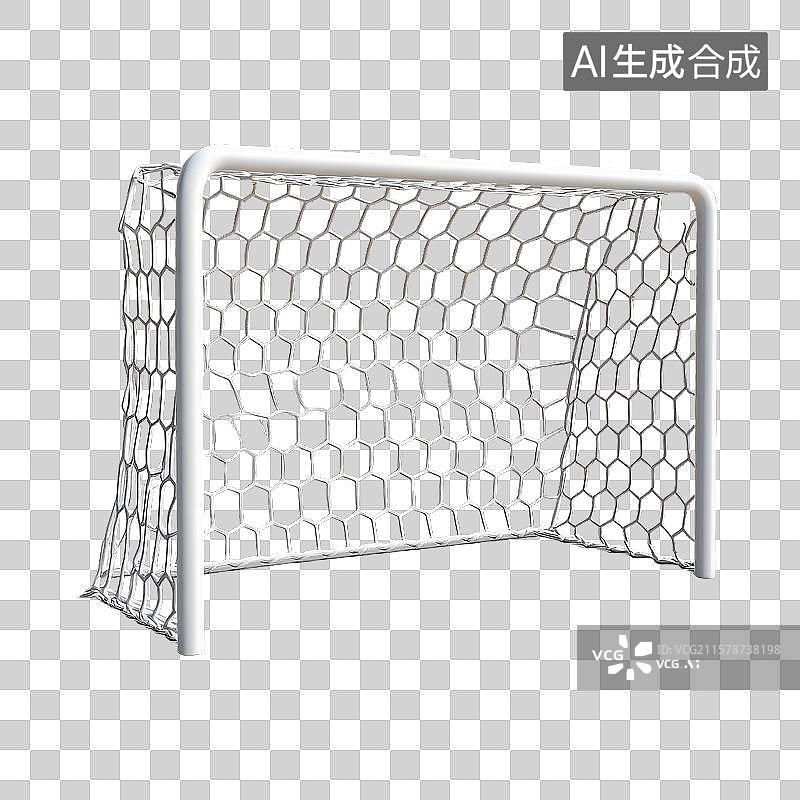 【AI数字艺术】足球门框与网图片素材