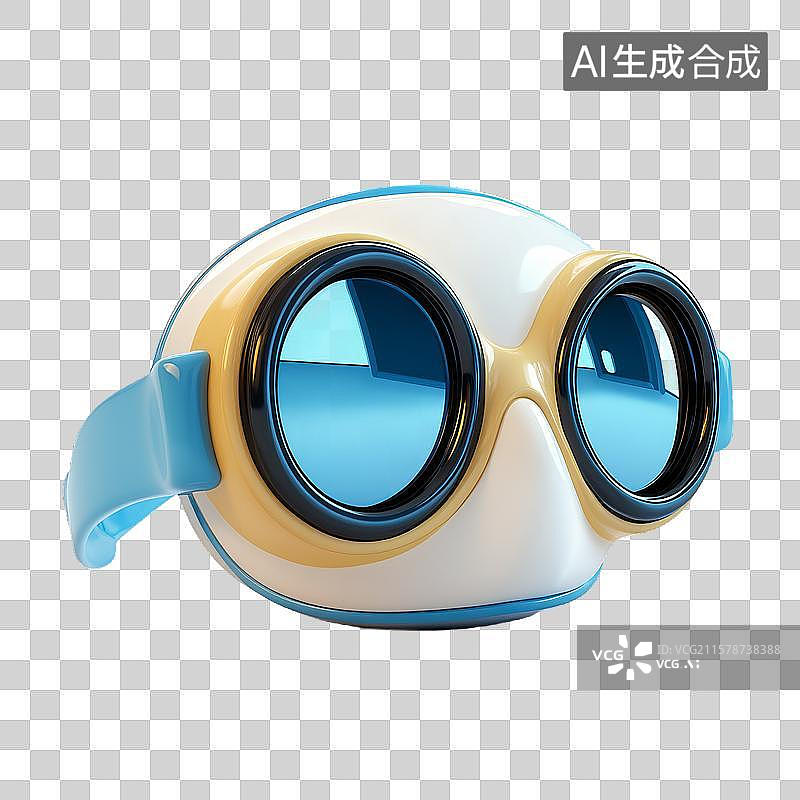 【AI数字艺术】卡通风格的护目镜设计图片素材