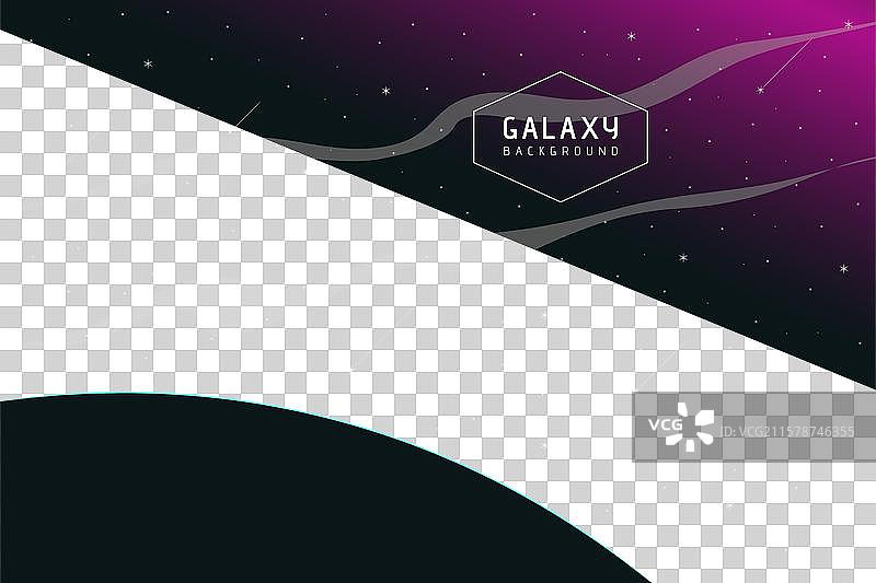 星空中的黑暗星系背景图片素材