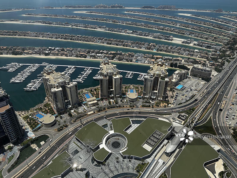 亚洲阿联酋迪拜哈利法塔｜棕榈岛图片素材