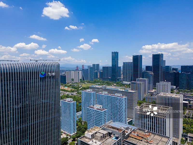 未来科技城飞书大楼航拍图片素材