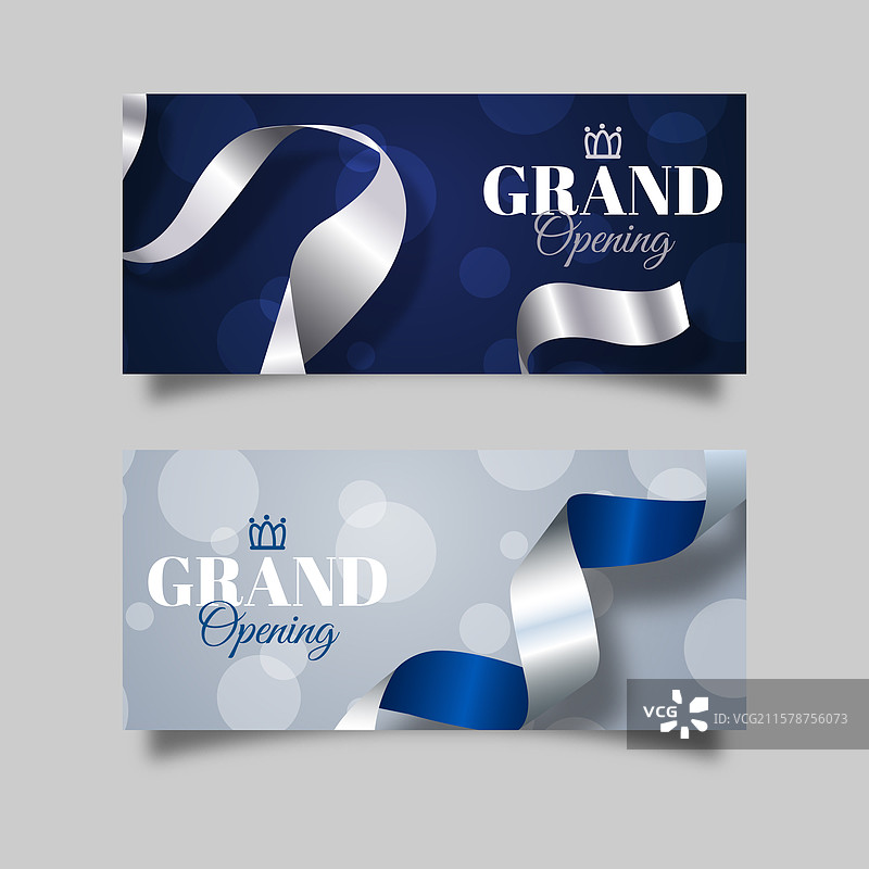 银色风格的就职典礼横幅图片素材