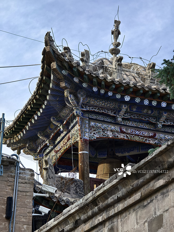 青海省湟源县丹噶尔古城建筑图片素材