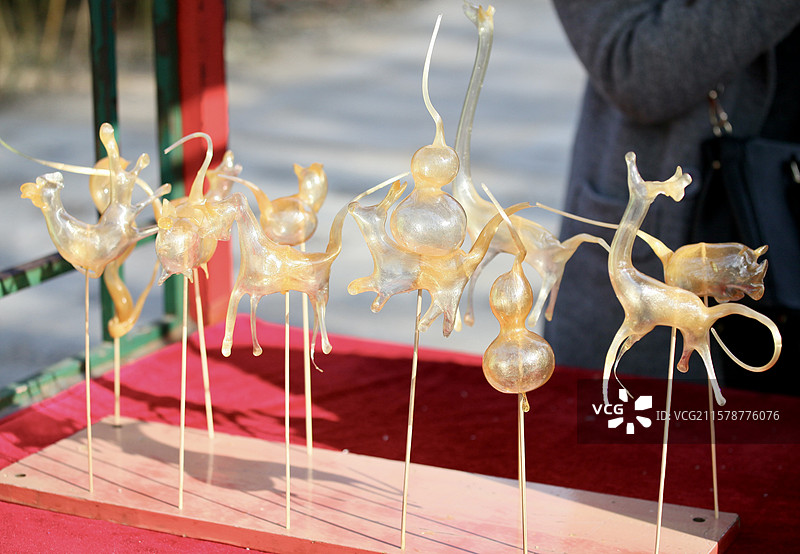 吹糖人儿图片素材