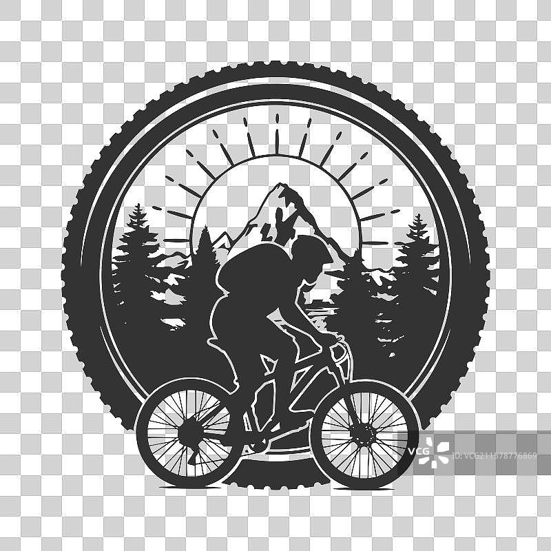 山地自行车轮子剪贴画设计图片素材