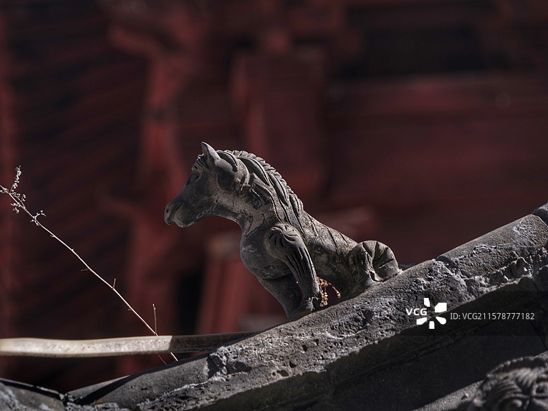 五台山光明寺，位于台怀镇光明寺村南，始建于北齐，历史悠久，建筑独特，是传承佛教文化的重要圣地。图片素材