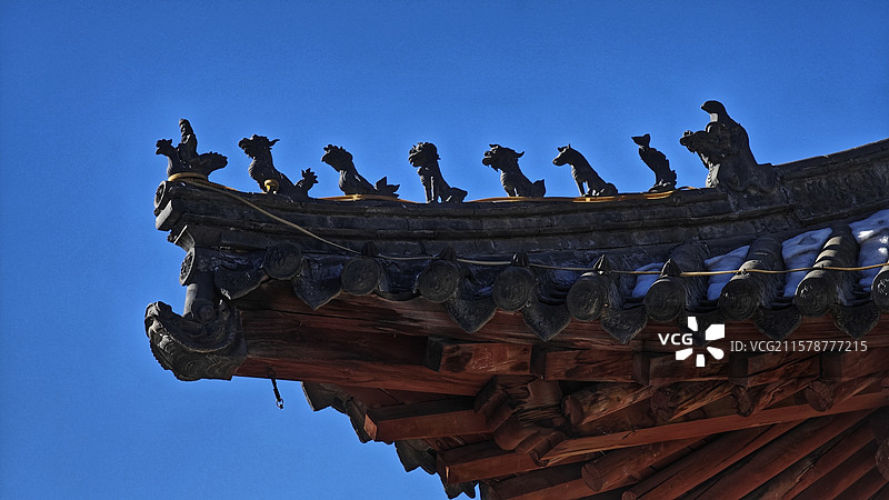 五台山光明寺，位于台怀镇光明寺村南，始建于北齐，历史悠久，建筑独特，是传承佛教文化的重要圣地。图片素材