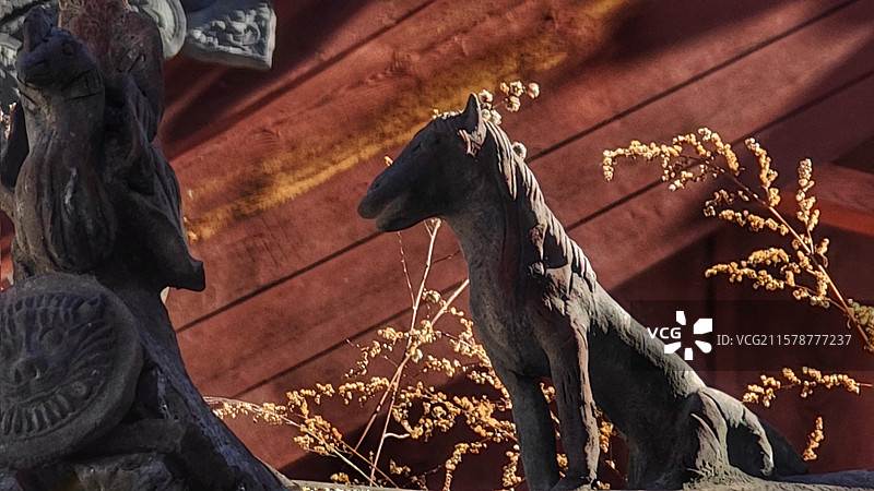 五台山光明寺，位于台怀镇光明寺村南，始建于北齐，历史悠久，建筑独特，是传承佛教文化的重要圣地。图片素材