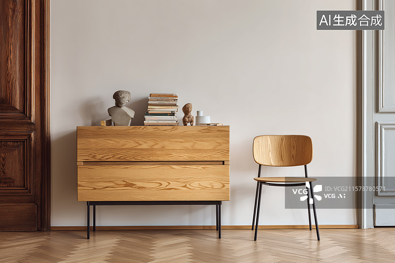 【AI数字艺术】简约风格的柜子图片素材