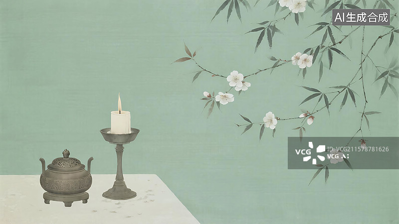 【AI数字艺术】水墨画宋代美学图片素材