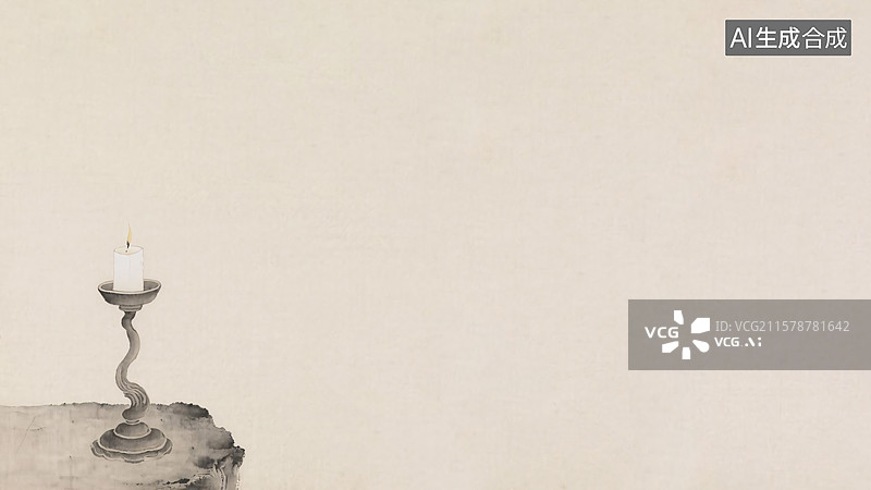 【AI数字艺术】水墨画背景左下图片素材