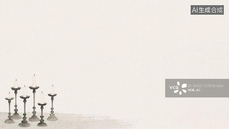 【AI数字艺术】水墨画背景左下图片素材