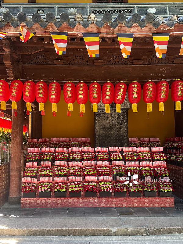 上海龙华寺 重修龙华寺碑记图片素材