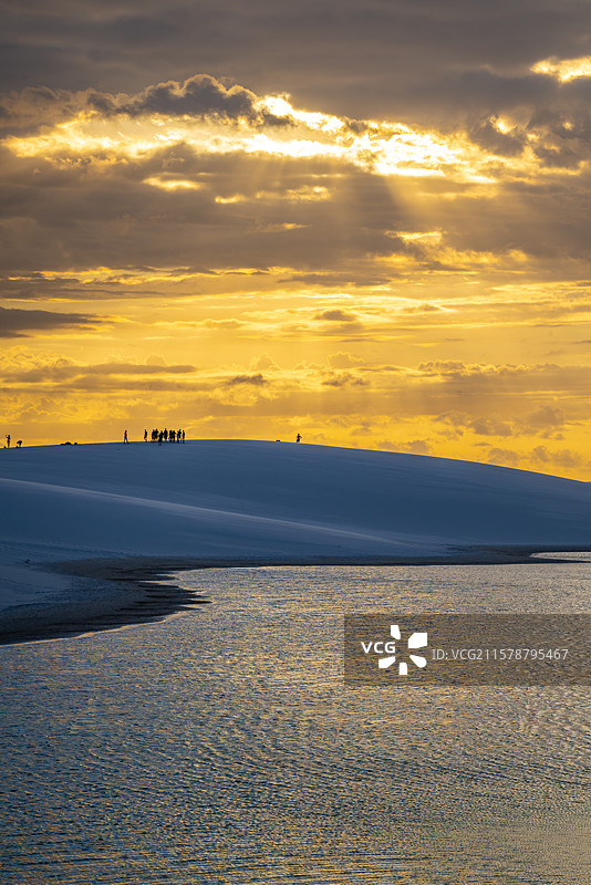 巴西千湖沙漠️落日图片素材