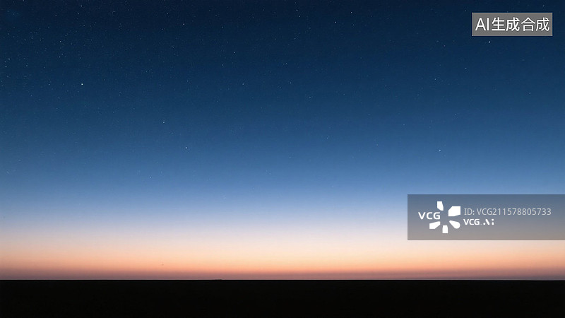 【AI数字艺术】黎明与星空图片素材