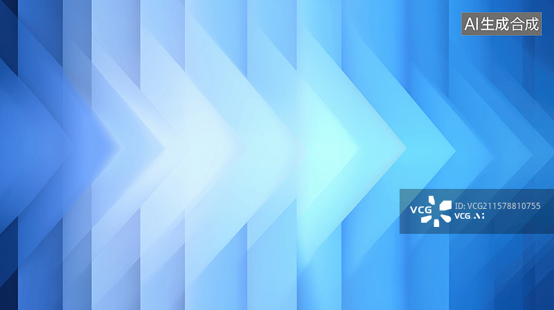 【AI数字艺术】蓝色渐变几何图案背景图片素材