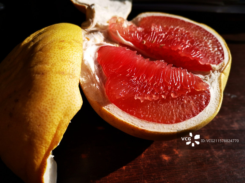 红心蜜柚图片素材