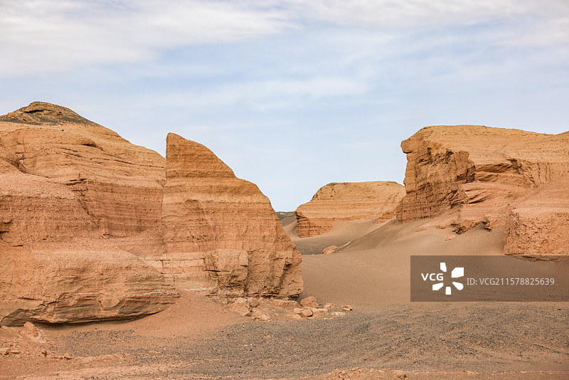 新疆哈密雅丹地貌大海道无人区自驾旅行穿越图片素材