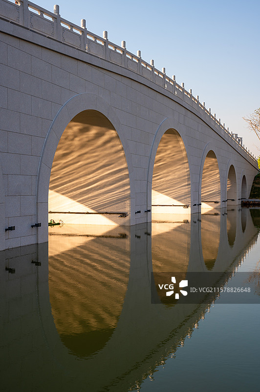 中国特色桥梁拱桥桥洞图片素材