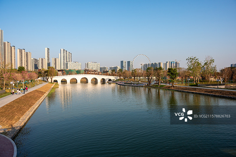 中国特色桥梁拱桥桥洞图片素材