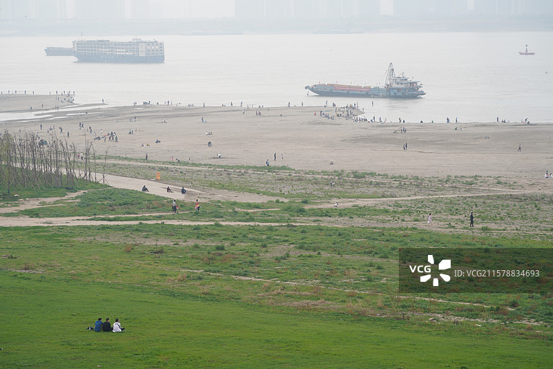 武汉长江边图片素材