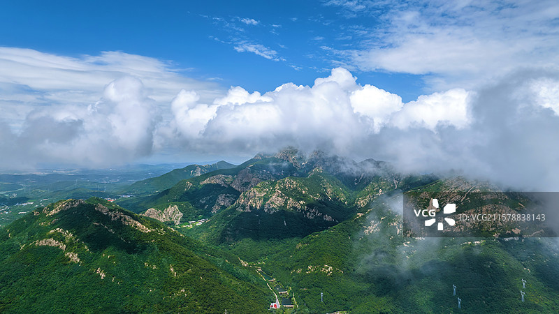 自贸区大连片区金普新区大黑山云海图片素材