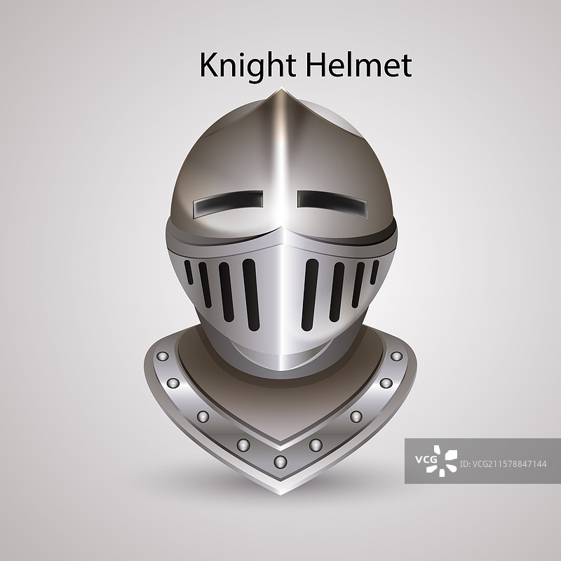 骑士头盔，逼真的风格图片素材