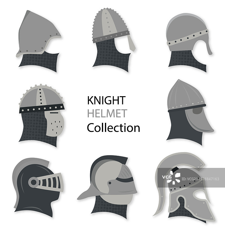 平面骑士头盔收藏图片素材