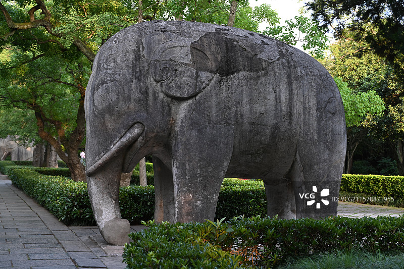 南京明孝陵景区， 朱元璋陵墓，世界文化遗产，南京旅游图片素材