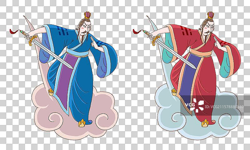 中国古代神话人物封神榜图片素材