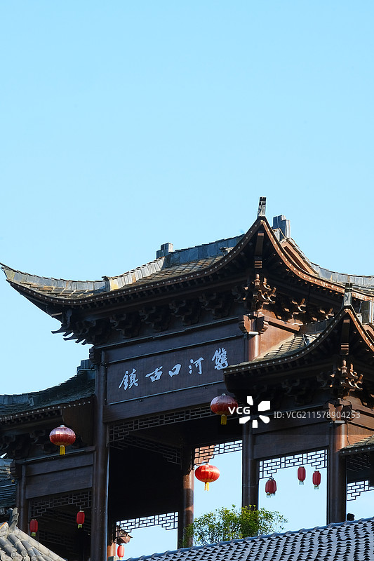 汉阴县双河口古镇图片素材