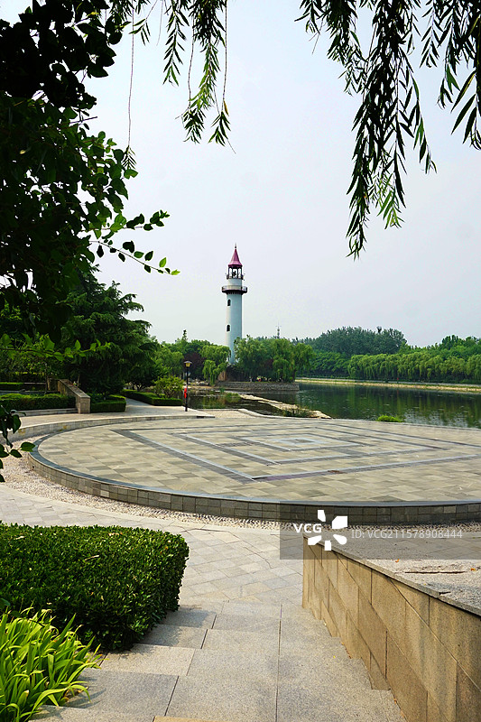 潍坊虞河 - 植物园景区 美景一遇图片素材