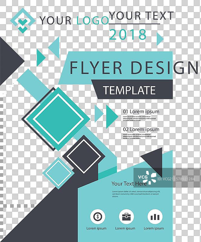抽象宣传册模板图片素材