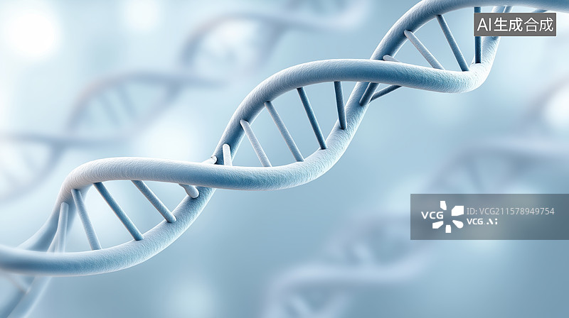 【AI数字艺术】DNA双螺旋结构图片素材