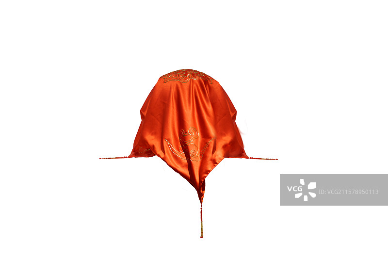 非遗，刺绣，红盖头图片素材