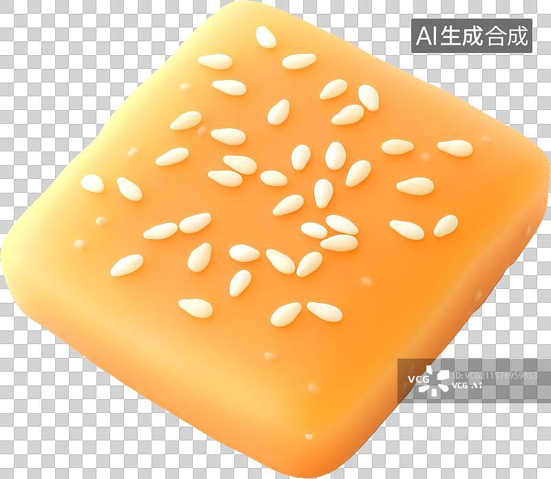 【AI数字艺术】一块芝麻饼图片素材