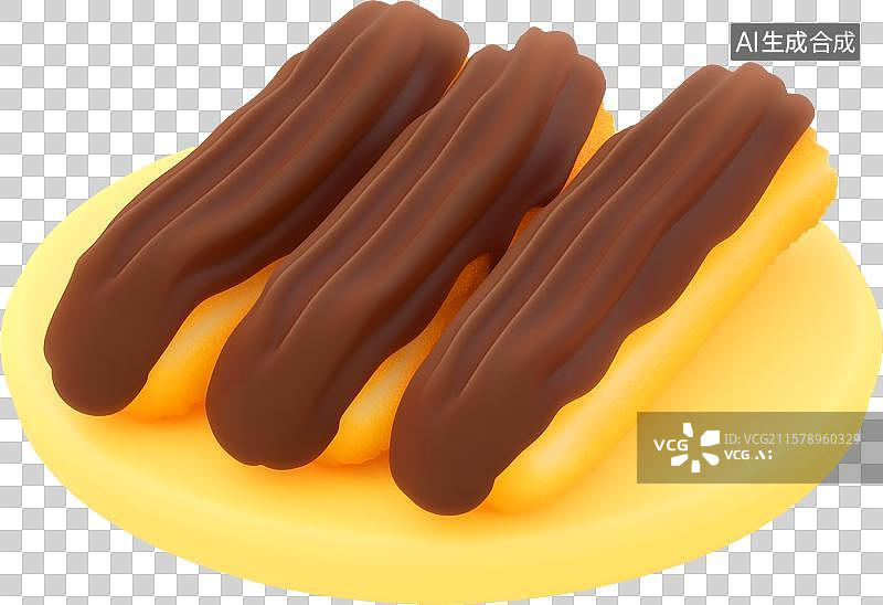 【AI数字艺术】西式吉事果配巧克力图片素材