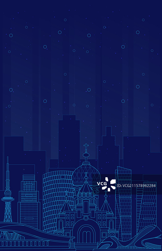 哈尔滨科技人工智能数字化城市周年庆蓝色科技背景图片素材