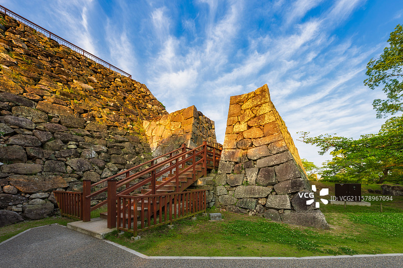 日本福冈Fukuoka，舞鶴公園Maizuru Park，福冈城铁御门迹，福冈城遗址，江户时代平山城图片素材