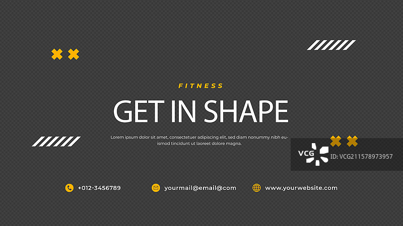 扁平设计的健身YouTube频道艺术作品图片素材