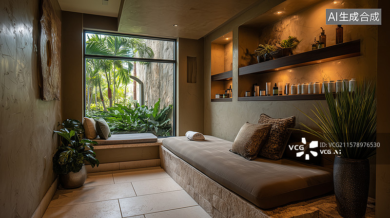 【AI数字艺术】精品水疗会所图片素材