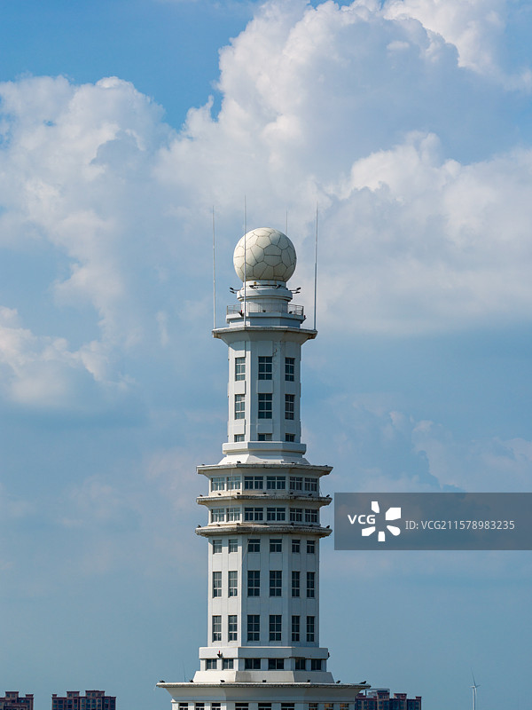 河南周口 城乡一体化示范区 周口大道 科技馆 气象馆 气象局图片素材