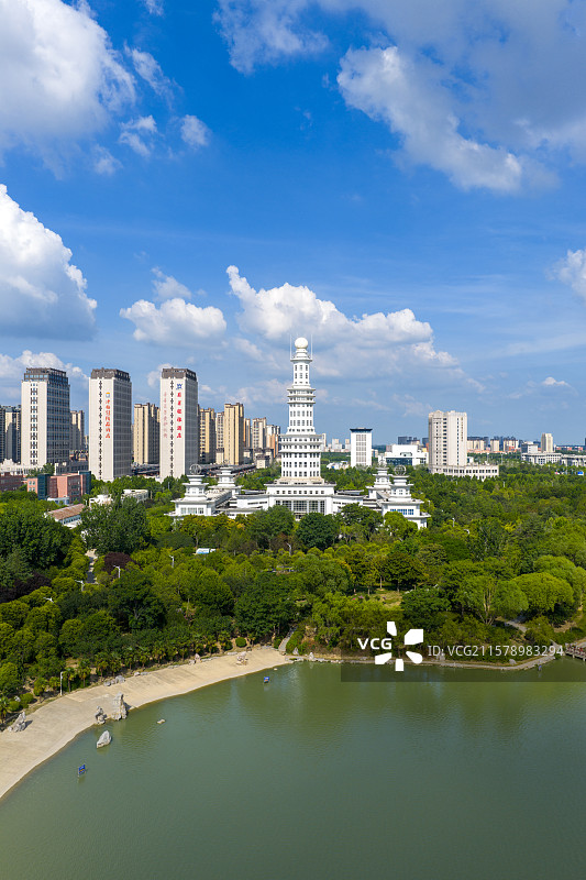 河南周口 城乡一体化示范区 周口大道 科技馆 气象馆 气象局图片素材