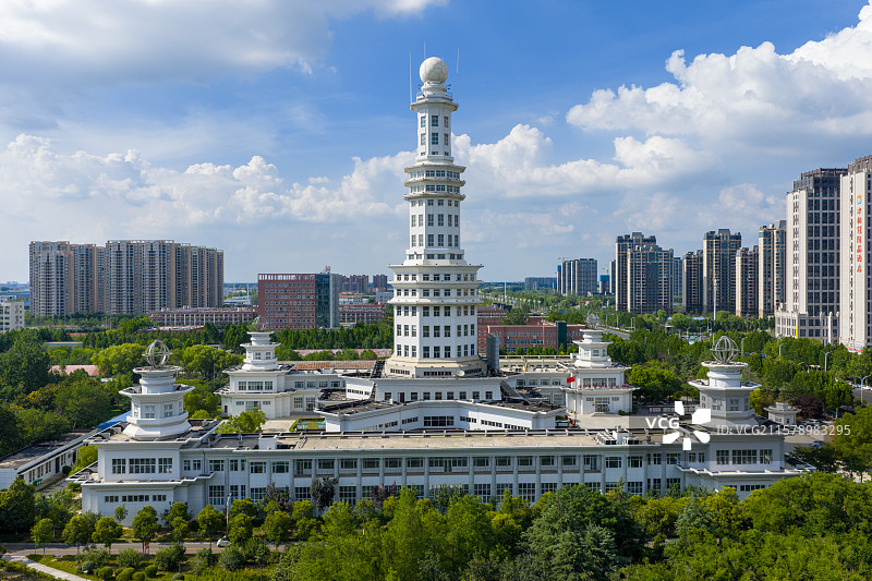河南周口 城乡一体化示范区 周口大道 科技馆 气象馆 气象局图片素材