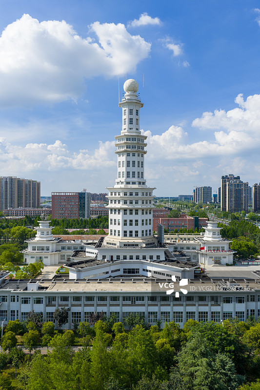 河南周口 城乡一体化示范区 周口大道 科技馆 气象馆 气象局图片素材
