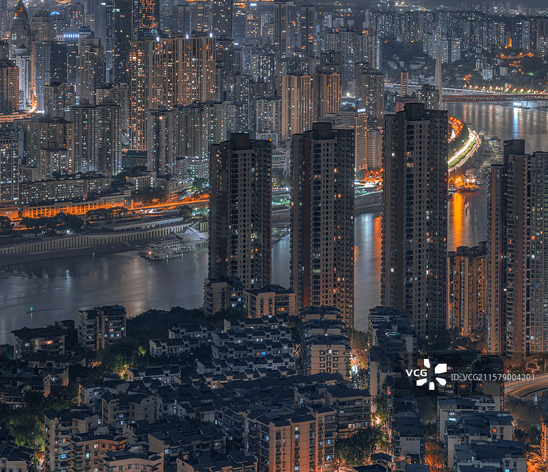 灯火的夜图片素材